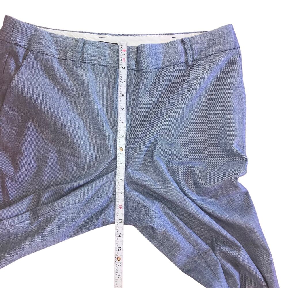 Talbots Light Blue Sharkskin Straight-leg Suit Pants- size 14P - Picture 10 of 13
